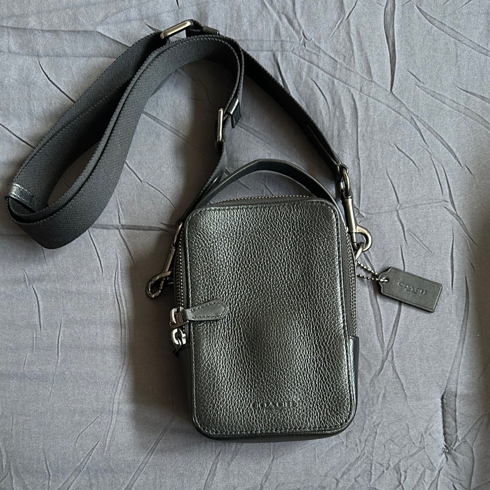 Coach Black Messenger Bag with Adjustable Strap